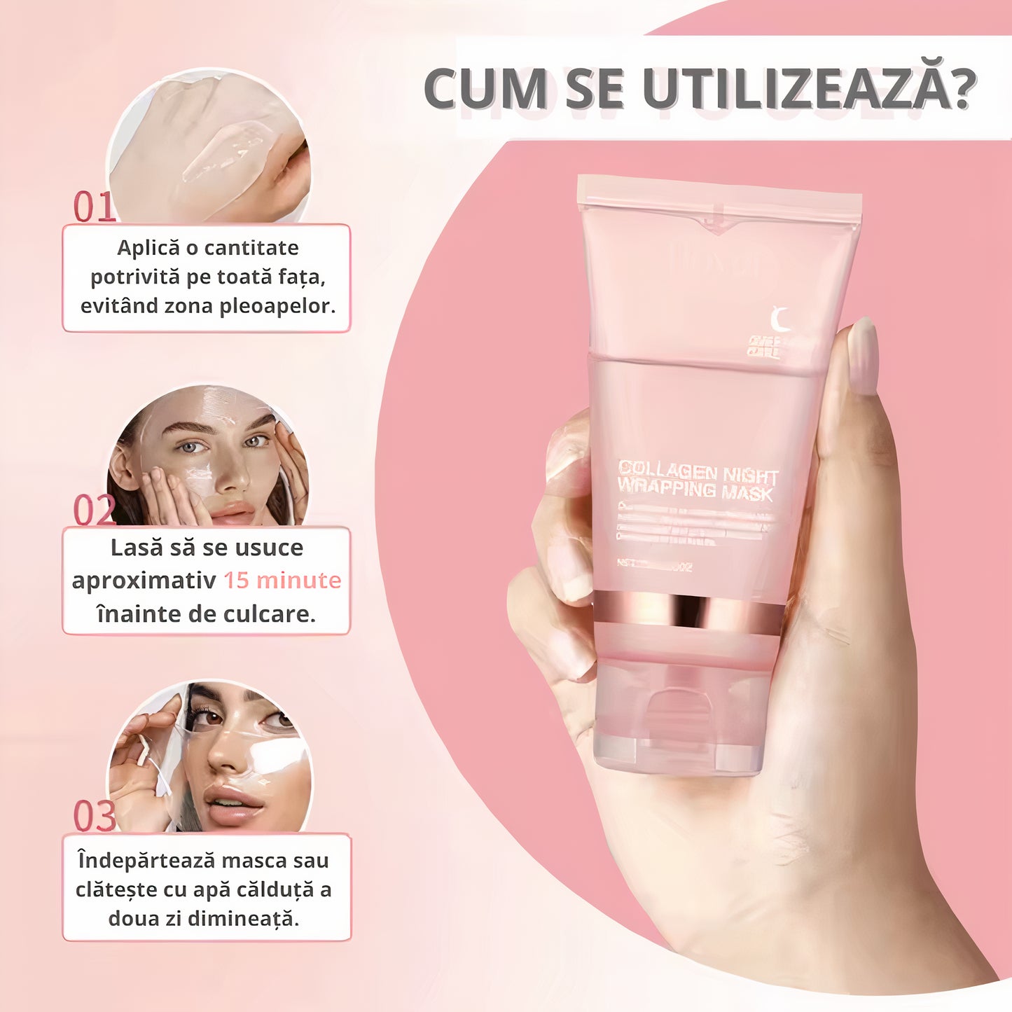 Lumeor™ – Mască organică cu colagen, secretul frumuseții coreene